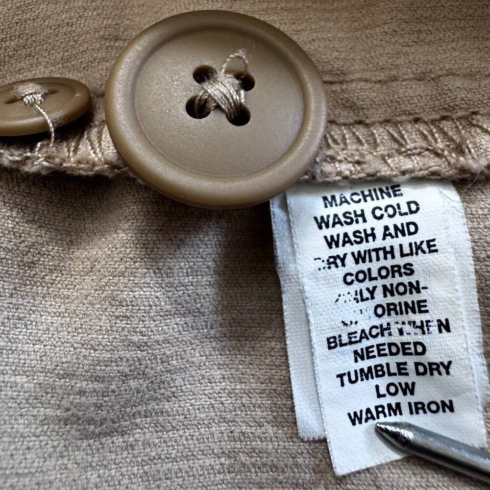 GAP Men’s Tan Corduroy Chore Jacket • Size L • Heritage Workwear - Picture 5 of 13